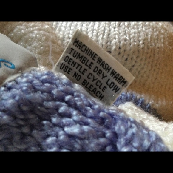 Liz Thomas II Blue & White Striped Sweater (size 42 - 22W) - Picture 4 of 4